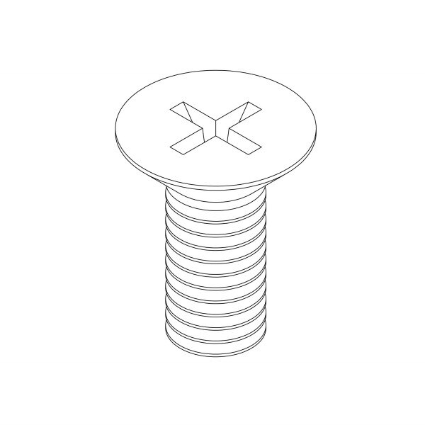 10 Pack M6 x 15mm Phillips Cover Plate Screws Oil Rubbed Bronze Medium Portals Luxury Hardware